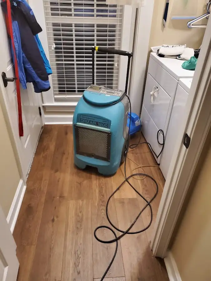 Commercial dehumidifier deployed for Flood Damage Cleanup in Fruitvale